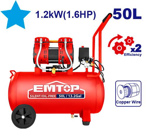 Compresseur 50l - 1,6 CV EMTOP Maroc - EACPS16502