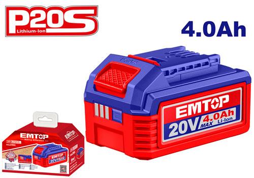 EMTOP BATTERIE AU LITHIUM- ION 4.0AH [ EBPK20021 ] - AU MAROC - EBPK20021
