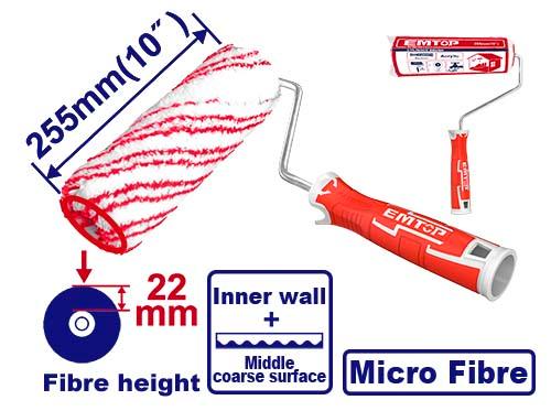 Rouleau de peinture 255mm - fibres 22mm EMTOP Maroc - ECBH092551