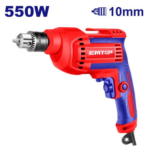 Perceuse 10mm - 550 W EMTOP Maroc - EEDL556