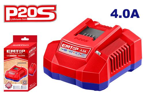 Chargeur de batterie P20S - 4.0 Ah EMTOP Maroc - EFCR20411