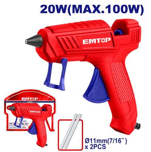 Pistolet à colle 20 W EMTOP Maroc - EGGU1401