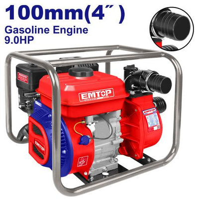 Pompe à eau 4" - moteur à essence 9 CV EMTOP | EGWP10012