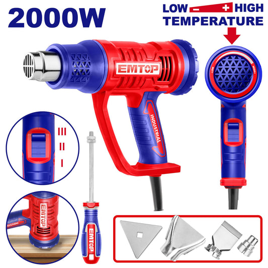 Décapeur thermique 2000 W avec réglages séparés EMTOP Maroc - EHGN20045