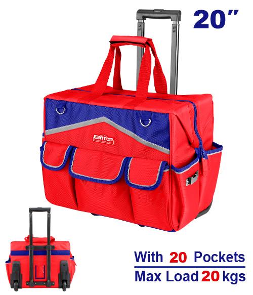 Sac à outils 20" rigide avec roulettes EMTOP Maroc - EHRRTB2013