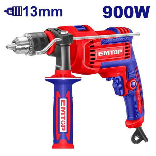 Perceuse à percussion 13mm - 900 W EMTOP Maroc - EMDL0906