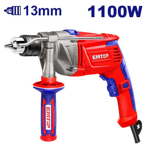 EMTOP PERCEUSE À PERCUSSION 13MM - 1100W [ EMDL1101 ] - AU MAROC - EMDL1101