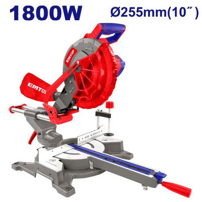 Scie à onglet et scie circulaire sur table 1800 W - 255mm EMTOP | EMSW2180017