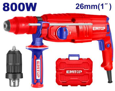 Marteau perforateur 26mm - 800 W EMTOP | ERHRL802