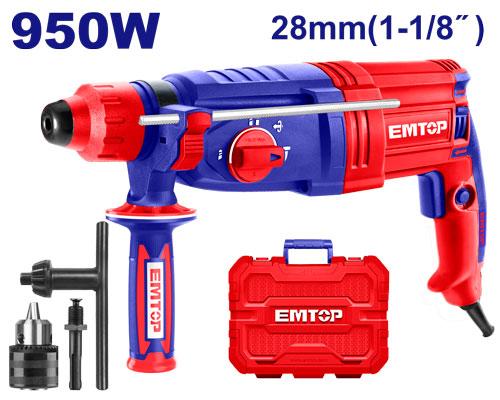 Marteau perforateur 28mm - 950 W EMTOP Maroc - ERHRL951