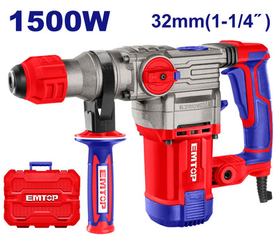 Marteau perforateur 32mm - 1500 W EMTOP | ERHRP1503
