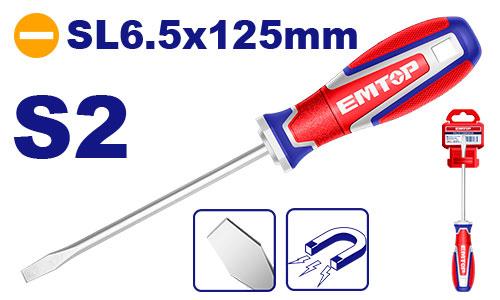 Tournevis plat 125mm EMTOP Maroc - ESDSL6125