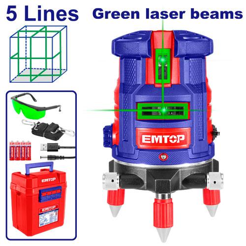 Laser linéaire à mise à niveau automatique (faisceaux laser verts) EMTOP Maroc - ESLE53003