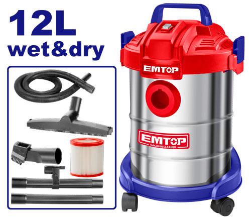 Aspirateur 12l - 800 W EMTOP Maroc - EVCR0801