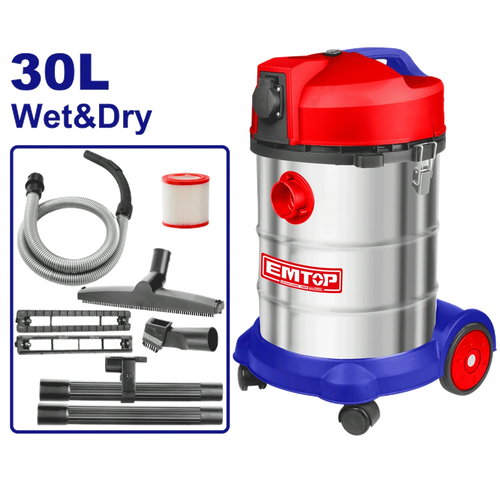 EMTOP ASPIRATEUR 30L - 1400W [ EVCR1401 ]