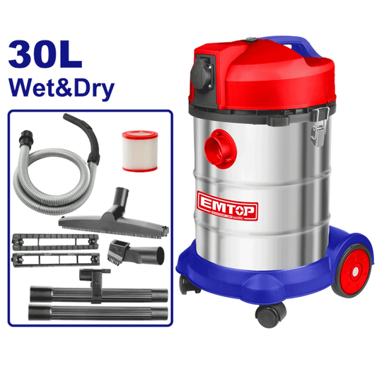 EMTOP ASPIRATEUR 30L - 1400W [ EVCR1401 ]