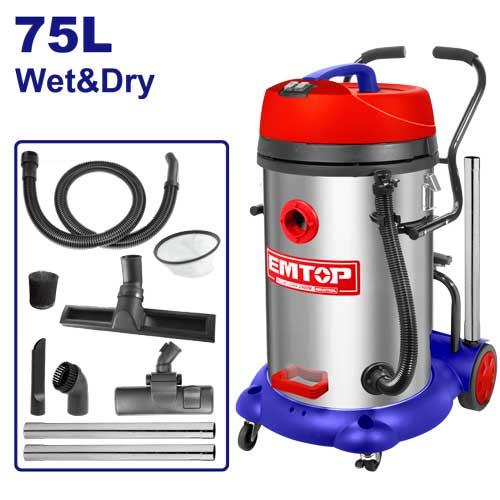 Aspirateur 75l - 2x1200 W EMTOP Maroc - EVCR2401
