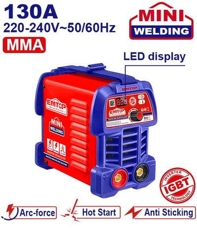Poste à souder MMA - 130 A EMTOP | EWDEM1341