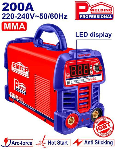 Poste à souder MMA - 200 A EMTOP | EWDEM2061
