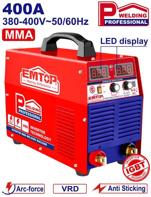 EMTOP POSTE À SOUDER MMA - 400A TRIPHASE [ EWDEM4081 ] - AU MAROC - EWDEM4081
